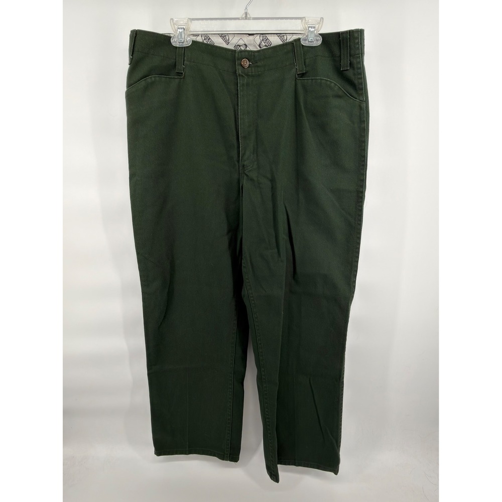 Ben Davis Original Bens 625 Olive Green Work Pants Mens 38 Blended Twill Chino